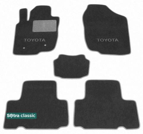 Двошарові килимки Sotra Classic Grey для Toyota RAV4 (mkIII) 2005-2012 - Фото 1