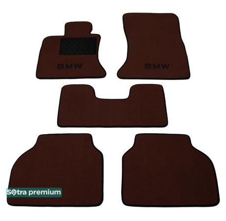 Двошарові килимки Sotra Premium Chocolate для BMW 5-series (F07)(Gran Turismo)(xDrive) 2009-2017 - Фото 1