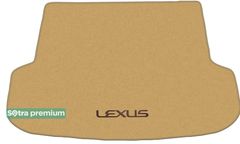 Двухслойные коврики Sotra Premium Beige для Lexus RX (mkIV)(багажник) 2016-2022