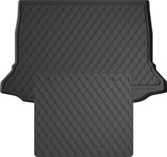 Гумовий килимок у багажник Gledring для Mercedes-Benz A-Class (W177)(не гібрид) 2018-2020 (верхній)(багажник із захистом)