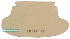 Двухслойные коврики Sotra Premium Beige для Infiniti FX / QX70 (mkII)(багажник) 2009-2017