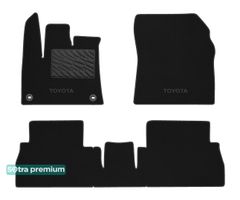 Двошарові килимки Sotra Premium Black для Toyota ProAce City (mkI)(пасажир без регулювань)(овальні кліпси) 2019→
