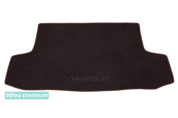 Двошарові килимки Sotra Premium Chocolate для Chevrolet Aveo (mkI)(седан)(багажник) 2008-2011 - Фото 1