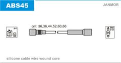 Дроти запалювання Janmor ABS45 для Audi 80 2.6 / 2.8 / 100 2.6 / 2.8 / Coupe 2.6 / 2.8