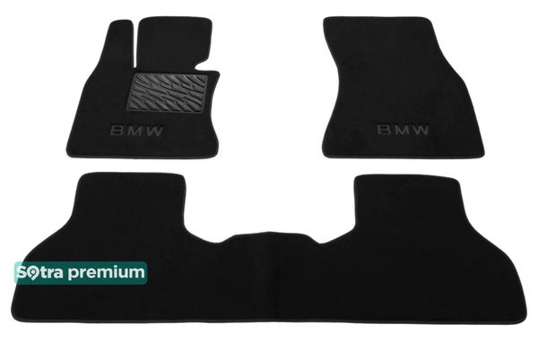 Двухслойные коврики Sotra Premium Black для BMW X5 (F15; F85) / X6 (F16; F86) 2014-2019 - Фото 1