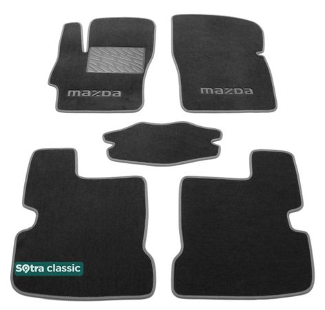 Двошарові килимки Sotra Classic Grey для Mazda 3 (mkI) 2003-2009 - Фото 1