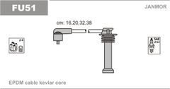 Дроти запалювання Janmor FU51 для Ford C-Max 1.6 (HWDA / HWDB / SHDA / SHDB / SHDC / IQDA / IQDB) / 1.6Ti