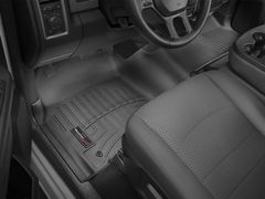 Коврики Weathertech Black для Dodge Ram (crew cab)(mkIV)(4 fixing hooks)(no 4x4 shifter)(with Armrest Console) 2012-2018 - Фото 2