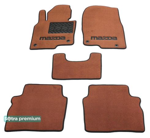 Двошарові килимки Sotra Premium Terracotta для Mazda CX-5 (mkII) 2017→ - Фото 1