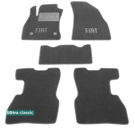 Двошарові килимки Sotra Classic Grey для Fiat Doblo (mkII)(1-2 ряд) 2010-2022 - Фото 1