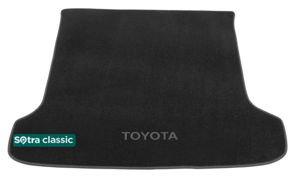 Двухслойные коврики Sotra Classic Grey для Toyota Land Cruiser Prado (J150)(5 мест)(багажник) 2009-2017 - Фото 1
