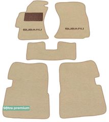 Двухслойные коврики Sotra Premium Beige для Subaru Impreza (mkIII) 2007-2011