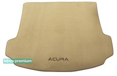 Двухслойные коврики Sotra Premium Beige для Acura MDX (mkII)(багажник) 2007-2013