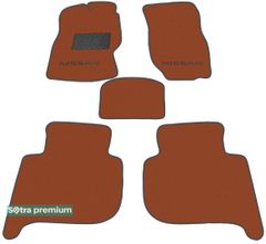 Двухслойные коврики Sotra Premium Terracotta для Nissan Terrano II (mkI) 1993-2006