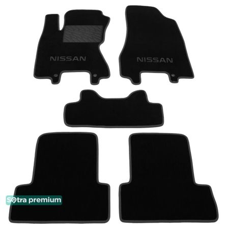 Двошарові килимки Sotra Premium Graphite для Nissan X-Trail (mkII) 2007-2013 - Фото 1