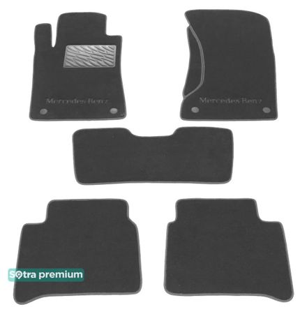 Двошарові килимки Sotra Premium Grey для Mercedes-Benz E-Class (W211)(4matic) 2002-2009 - Фото 1