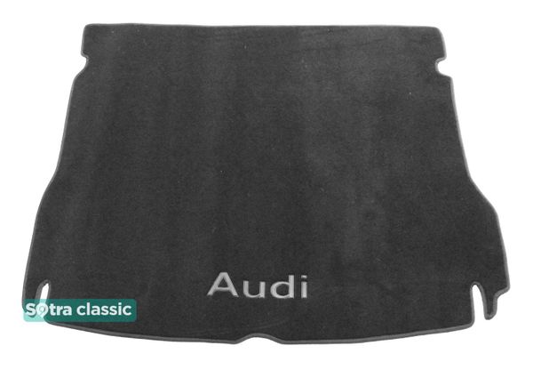 Двухслойные коврики Sotra Classic Grey для Audi Q5/SQ5 (mkI)(с вырезами под крепления)(багажник) 2008-2016 - Фото 1