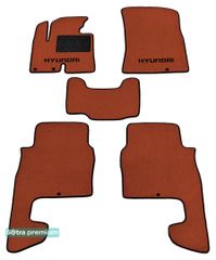 Двошарові килимки Sotra Premium Terracotta для Hyundai Santa Fe (mkII)(1-2 ряд) 2010-2012