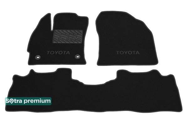 Двошарові килимки Sotra Premium Black для Toyota Prius + (mkI)(універсал) 2012-2017 (USA) - Фото 1