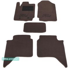 Двошарові килимки Sotra Premium Chocolate для Ford Ranger (mkIII) 2011-2022