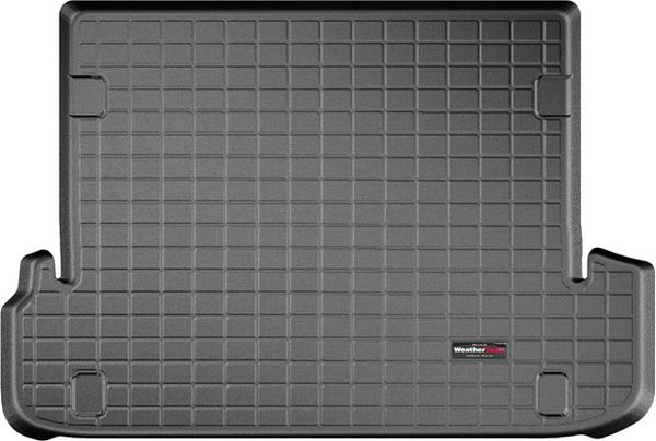 Коврик Weathertech Black для Toyota Land Cruiser Prado (5 doors)(J150); Lexus GX (mkII)(dual-zone climate)(trunk behind 2 row) 2010→ - Фото 1