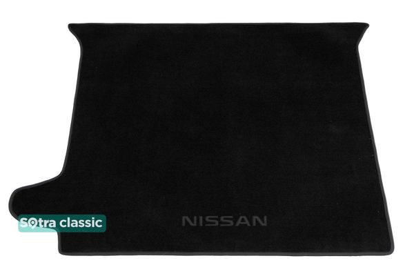 Двошарові килимки Sotra Classic Black для Nissan Pathfinder (mkIII)(R51)(складений 3 ряд)(багажник) 2005-2010 - Фото 1