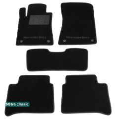 Двухслойные коврики Sotra Classic Black для Mercedes-Benz CLS-Class (W219) 2004-2010