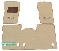 Двошарові килимки Sotra Premium Beige для Ford Explorer (mkII) 1995-2001
