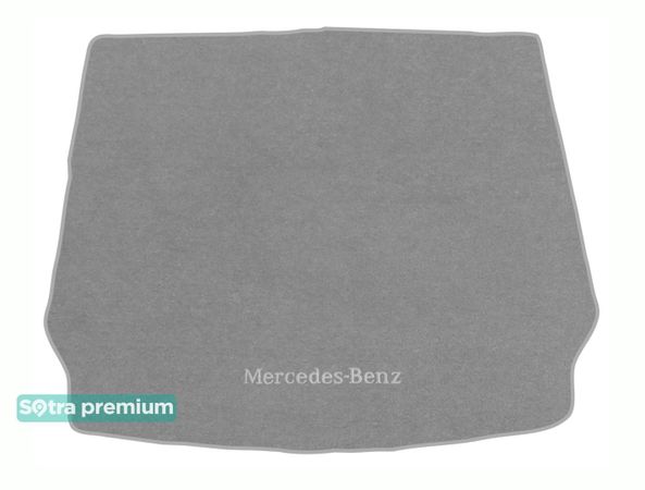 Двошарові килимки Sotra Premium Grey для Mercedes-Benz GLC-Class (С253)(купе)(гібрид)(багажник) 2017-2022 - Фото 1