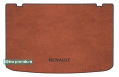 Двухслойные коврики Sotra Premium Terracotta для Renault Clio (mkIV)(хетчбэк)(багажник) 2012-2019