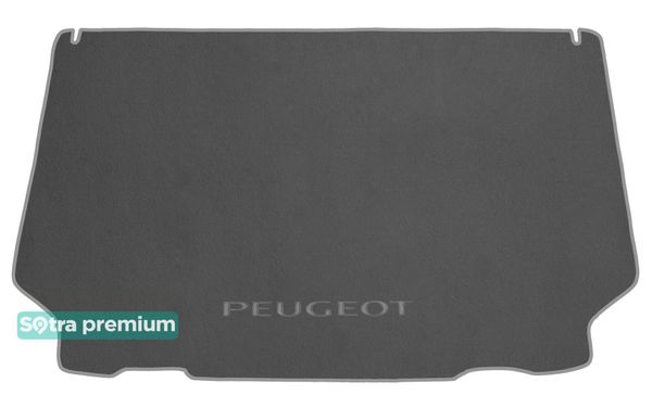 Двошарові килимки Sotra Premium Grey для Peugeot 307CC (mkI)(багажник) 2003-2008 - Фото 1
