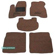 Двошарові килимки Sotra Premium Chocolate для Ford Explorer (mkV) 2010-2019 - Фото 1