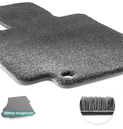 Двошарові килимки Sotra Magnum Grey для Ford Mustang (mkVI)(із сабвуфером)(багажник) 2015→ - Фото 1