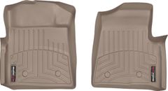 Коврики WeatherTech Beige для Ford F-150 (mkXII)(all cabs)(no 4x4 shifter)(no air vents to 2 row)(4 fixing posts)(2 pcs.)(1 row) 2010-2014