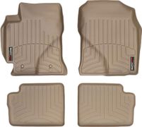 Коврики WeatherTech Beige для Toyota Corolla (mkIX)(E120)(with heating vens under front seats) 2003-2008 (USA) - Фото 1