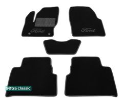 Двошарові килимки Sotra Classic Black для Ford C-Max (mkII)(2 кліпси) 2010-2015