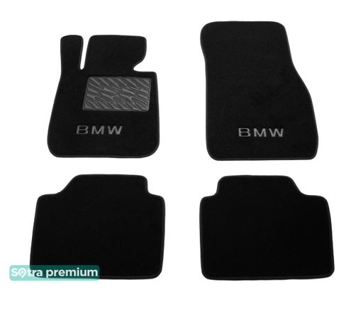 Двошарові килимки Sotra Premium Black для BMW 3-series (F30; F31; F80) 2012-2018 - Фото 1