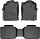 Коврики WeatherTech Black для Toyota Tacoma (mkII)(extended cab)(with storage boxes on 2 row) 2005-2007 automatic