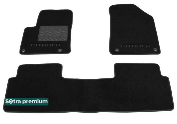 Двошарові килимки Sotra Premium Black для Citroen C5 (mkII) 2008-2017 - Фото 1