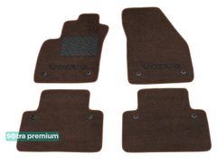 Двошарові килимки Sotra Premium Chocolate для Volvo S40 (mkII) / V50 (mkI) 2004-2011 МКПП