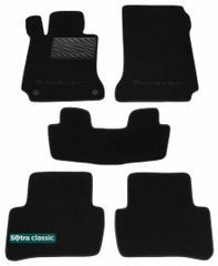 Двухслойные коврики Sotra Classic Black для Mercedes-Benz C-Class (W204) 2007-2014