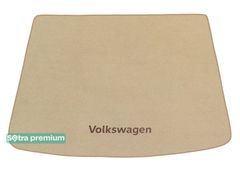 Двухслойные коврики Sotra Premium Beige для Volkswagen Touareg (mkI)(багажник) 2002-2010