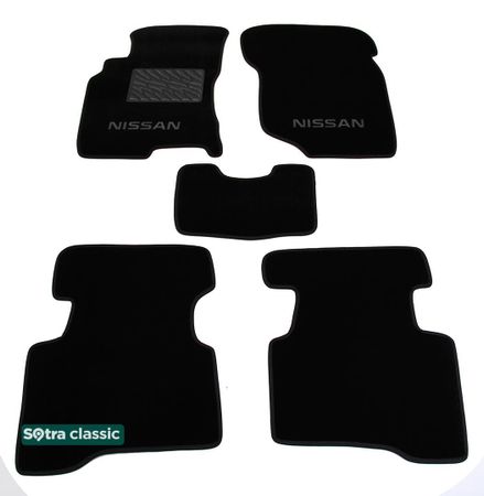 Двошарові килимки Sotra Classic Black для Nissan X-Trail (mkI) 2001-2007 - Фото 1