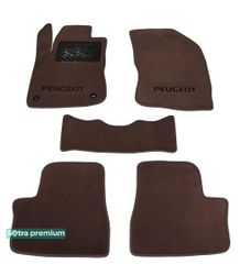 Двухслойные коврики Sotra Premium Chocolate для Peugeot 2008 (mkI) 2013-2019