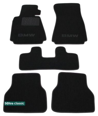Двухслойные коврики Sotra Classic Black для BMW 5-series (E39) 1996-2003 - Фото 1
