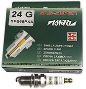Свеча зажигания Iskra Gas Super 24G (SFE65PXS) - Фото 1
