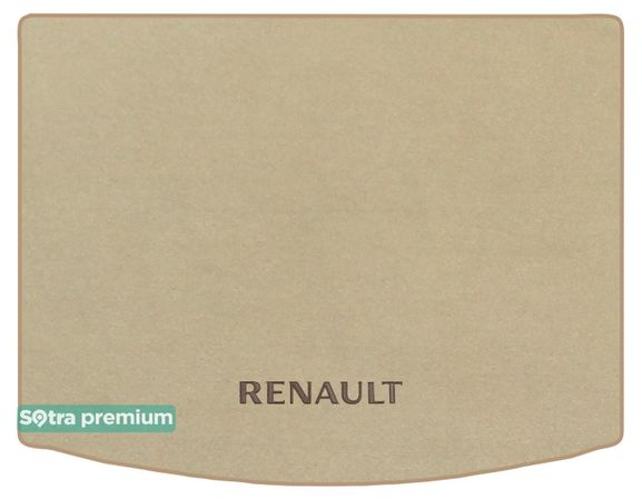 Двошарові килимки Sotra Premium Beige для Renault Koleos (mkII)(багажник) 2016→ - Фото 1