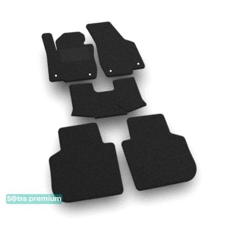 Двошарові килимки Sotra Premium Black для Volkswagen Passat NMS (mkI) 2012-2018 (USA) - Фото 1