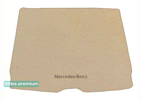 Двошарові килимки Sotra Premium Beige для Mercedes-Benz GLC-Class (X253)(не гібрид)(без ніші праворуч)(багажник) 2015-2022 - Фото 1