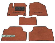 Двошарові килимки Sotra Premium Terracotta для Hyundai Kona (mkI)(електро) 2017→ - Фото 1
